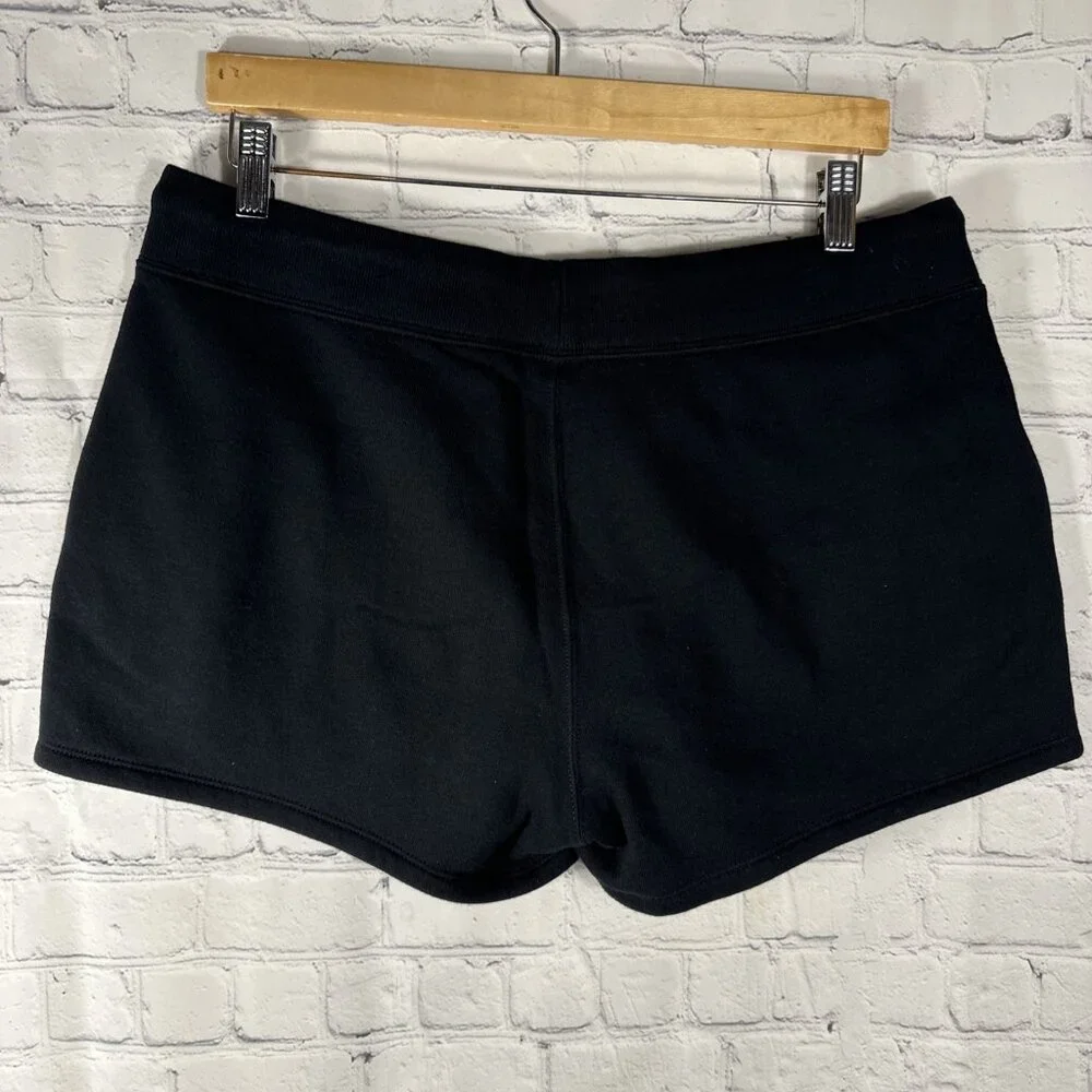 Polo Ralph Lauren Jersey Shorts Mens L Navy‎ Blue Fleece Spell Out Logo Sweat